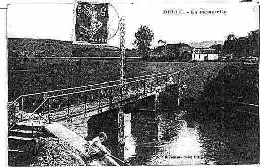 Ville de DELLE Carte postale ancienne